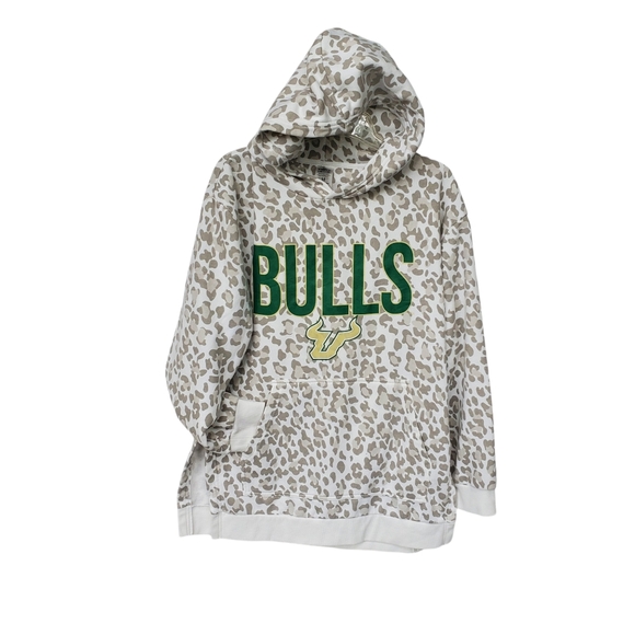 USF Hoodie Sweashirt Leopard NWOT Size M Game Day Fanatics - Picture 4 of 12